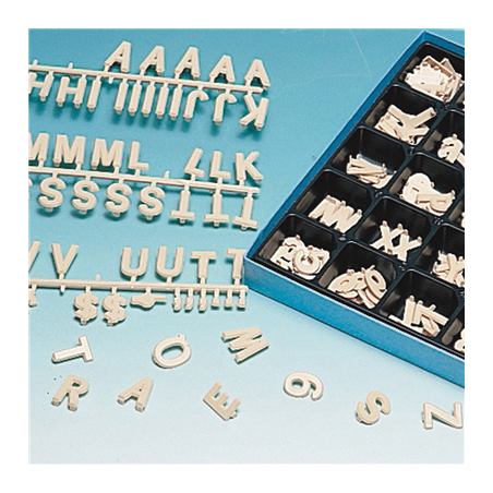 Image 400 CARACTERES  2,5 CM BEIGE PLASTIQUE (1 UNITÉ) #1