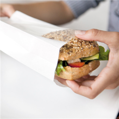 Image SACHETS AVEC FENÊTRE 'PACK DELICATESSEN' 50 G/M2 + 15 PP 11+5x21 CM NATUREL KRAFT (100 UNITÉ) #3