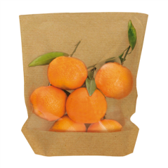 Image RÉCIPIENTS AVEC BASE ET FENÊTRE 'TURTLE PACK' 50 G/M2 + 15 PP 20+3,5x24/21 CM NATUREL KRAFT (100 UNITÉ) #1