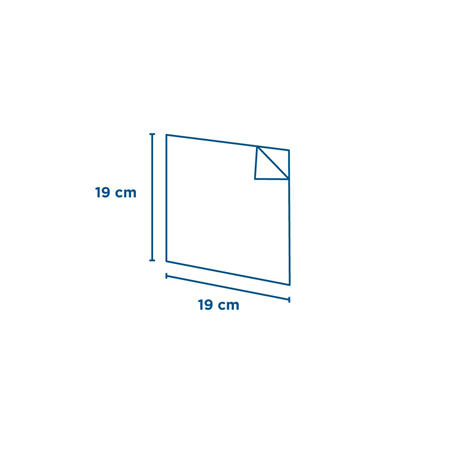 SACHETS OUVERTS 2 CÔTÉS AVEC FENÊTRE 'OPEN PACK' 35 G/M2 + 10 LDPE 19x19 CM NATUREL KRAFT (100 UNITÉ)