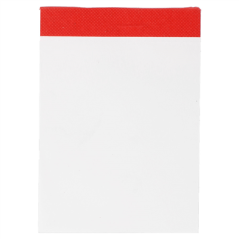 BLOCS NOTES (1/16) 80 FEUILLES 7,5x10,5 CM BLANC PAPIER (160 UNITÉ)