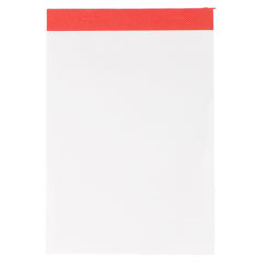 BLOCS NOTES (1/8) 80 FEUILLES 10,5x15,7 CM BLANC PAPIER (120 UNITÉ)