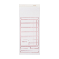 Image BLOC FACTURES EUROCALC FRANÇAIS  10x21 CM BLANC PAPIER (140 UNITÉ) #1