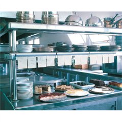 Image RACK GLISSANT POUR COMMANDES  61x5,4 CM ARGENTE INOX (1 UNITÉ) #1