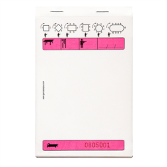 Image BLOCS COMMANDES TRIPLI 50x3 FEUILLES  10x15 CM ROSE AUTOCOPIANT (100 UNITÉ) #1