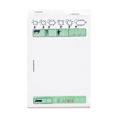 Image BLOCS COMMANDES TRIPLI 50x3 FEUILLES  10x15 CM VERT AUTOCOPIANT (100 UNITÉ) #1