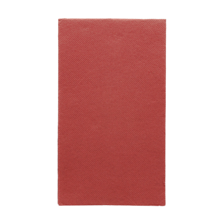 Image SERVIETTES ECOLABEL P. 1/6 'DOUBLE POINT' 18 G/M2 33x40 CM BORDEAUX OUATE (2000 UNITÉ) #1