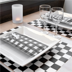 Image SETS DE TABLE 'FITIPALDI' 48 G/M2 31x43 CM BLANC CELLULOSE (2000 UNITÉ) #3