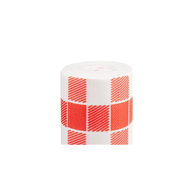 "TÊTE-À-TÊTE" PRÉ. 120CM (20 FEU.) 'VICHY' 55 G/M2 0,40x24 M BLANC AIRLAID (6 UNITÉ)