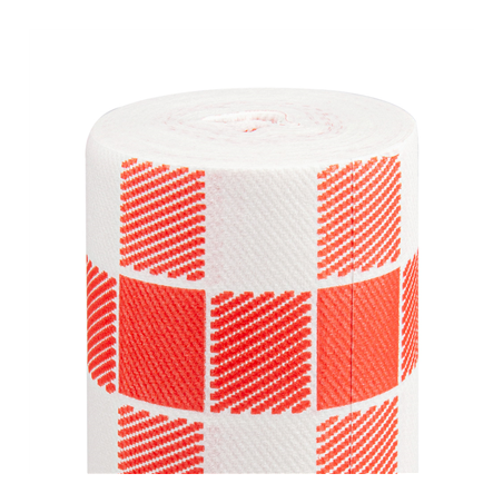 Image "TÊTE-À-TÊTE" PRÉ. 120CM (20 FEU.) 'VICHY' 55 G/M2 0,40x24 M BLANC AIRLAID (6 UNITÉ) #1