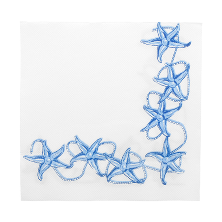 Image SERVIETTES ECOLABEL 'DOUBLE POINT - ANTIBES' 18 G/M2 40x40 CM BLANC OUATE (1200 UNITÉ) #1