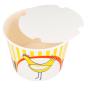 CONTAINERS POULET + COUVERCLES 1920 ML 13PE + 320 +18PE G/M2 Ø 16,8/13,9x12,3 CM BLANC CARTON (300 UNITÉ) Image CONTAINERS POULET + COUVERCLES 1920 ML 13PE + 320 +18PE G/M2 Ø 16,8/13,9x12,3 CM BLANC CARTON (300 UNITÉ) #3