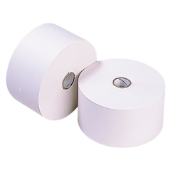 Image 100 U. ROULEAUX ENREGISTREUR THERMIQUES  Ø45x57 MM BLANC PAPIER (100 UNITÉ) #1