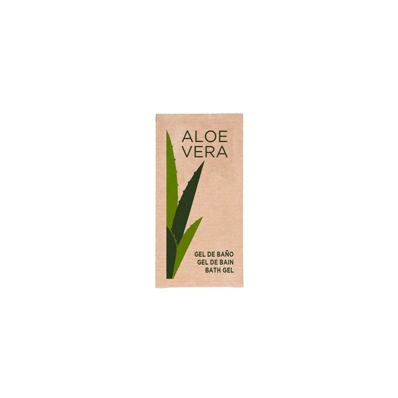 SACHETS GEL BAIN 'ALOE VERA' 10 ML 10x5 CM (1000 UNITÉ)