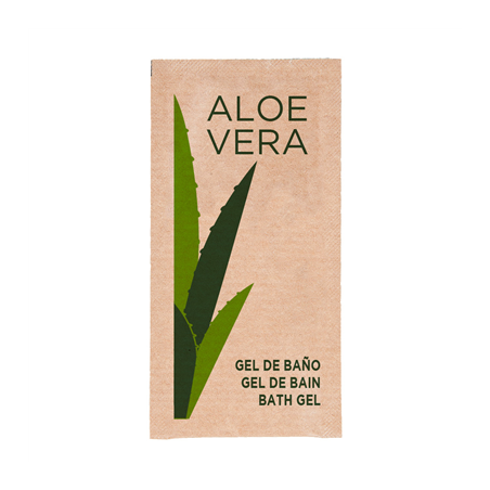 Image SACHETS GEL BAIN 'ALOE VERA' 10 ML 10x5 CM (1000 UNITÉ) #1