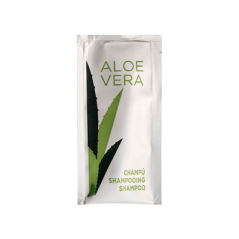 Image SACHETS SHAMPOOING 'ALOE VERA' 10 ML 10x5 CM (1000 UNITÉ) #1