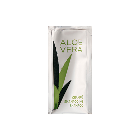 Image SACHETS SHAMPOOING 'ALOE VERA' 10 ML 10x5 CM (1000 UNITÉ) #1