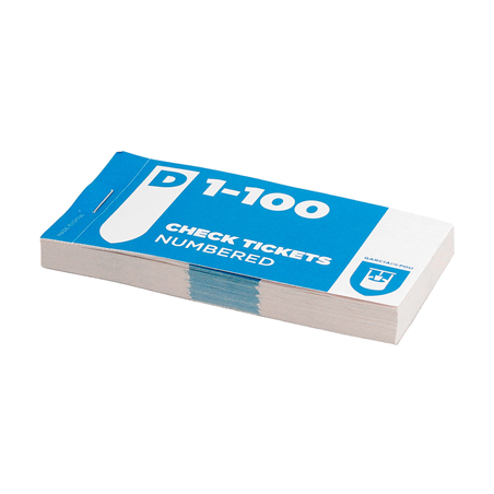 Image BLOCS VESTIAIRE NUMÉROS EN DOUBLE 1-100  15,5 CM PAPIER (30 UNITÉ) #1