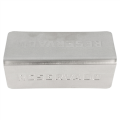 Image PLAQUE DE TABLE "RESERVADO"  12x5,4x5,9 CM ARGENTE INOX (1 UNITÉ) #3