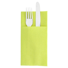 Image SERVIETTES KANGOUROU  55 G/M2 40x40 CM KIWI AIRLAID (700 UNITÉ) #1