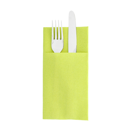 Image SERVIETTES KANGOUROU  55 G/M2 40x40 CM KIWI AIRLAID (700 UNITÉ) #1