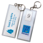 Image PORTE-CLÉS METHACRYLATE  5,5x12,5 CM TRANSPARENT METACRYLATE (1 UNITÉ) #2