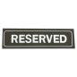 PLAQUE DE TABLE "RESERVED" 18x5,5 CM NOIR PVC (1 UNITÉ) Image PLAQUE DE TABLE "RESERVED" 18x5,5 CM NOIR PVC (1 UNITÉ) #2