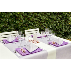 Image "TÊTE-À-TÊTE" PRÉ. 120CM (20 FEU.) 'LIKE LINEN' 70 G/M2 0,40x24 M PARME SPUNLACE (6 UNITÉ) #4