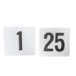 NUMÉRO DE TABLE DU 1 AU 25 10,2 CM BLANC PLASTIQUE (1 UNITÉ) Image NUMÉRO DE TABLE DU 1 AU 25 10,2 CM BLANC PLASTIQUE (1 UNITÉ) #1