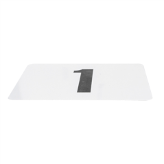 Image NUMÉRO DE TABLE DU 1 AU 25  10,2 CM BLANC PLASTIQUE (1 UNITÉ) #3