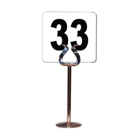 Image NUMÉRO DE TABLE DU 1 AU 50  10,2 CM BLANC PLASTIQUE (1 UNITÉ) #1