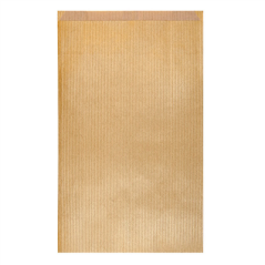 Image SACHETS PLATS 60 G/M2 26+9x38 CM OR KRAFT VERGÉ (250 UNITÉ) #1