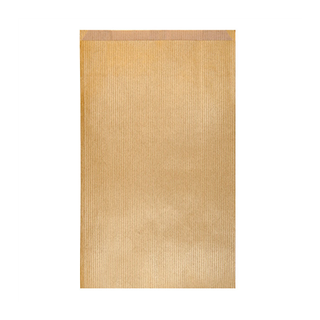 Image SACHETS PLATS  60 G/M2 26+9x38 CM OR KRAFT VERGÉ (250 UNITÉ) #1