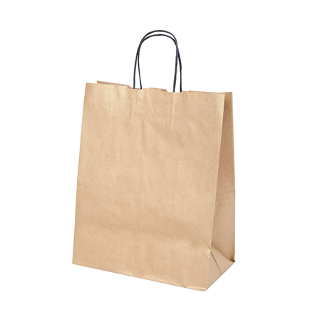 Image SACS SOS AVEC ANSES.  80 G/M2 26+14x32 CM OR KRAFT (250 UNITÉ) #1