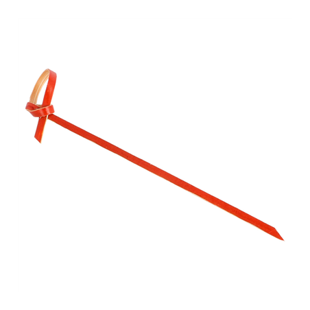 Image PIQUES "RUBAN"  9 (h) CM ROUGE BAMBOU (100 UNITÉ) #1