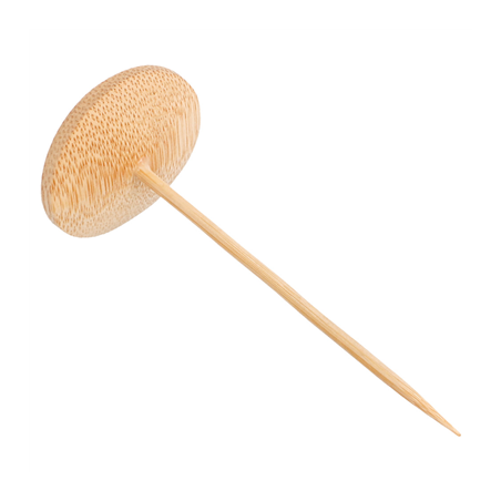 Image 24 U. MINI-ASSIETTES AVEC PIQUE  Ø 4x10 CM NATUREL BAMBOU (1 UNITÉ) #1