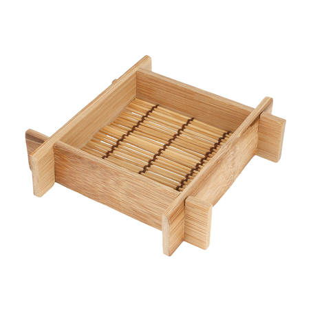 Image 20 MINI RÉCIPIENTS  12x12x3 CM NATUREL BAMBOU (1 UNITÉ) #1