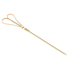 Image PIQUES "COEUR" 15 (h) CM NATUREL BAMBOU (100 UNITÉ) #1