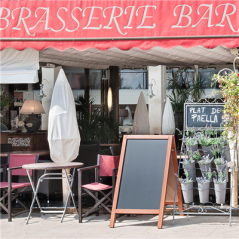 Image ARDOISE EN ANGLE 2 FACES  65x80x115 CM NOIR BOIS (1 UNITÉ) #4