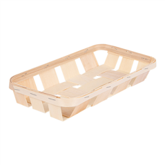 Image CORBEILLES 26x12,5x4 CM NATUREL BOIS (120 UNITÉ) #1