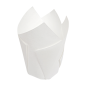 Image MUFFIN CUPS 'TULIP' 50 G/M2 11x11 CM BLANC PARCH.INGRAISSABLE (1000 UNITÉ) #1
