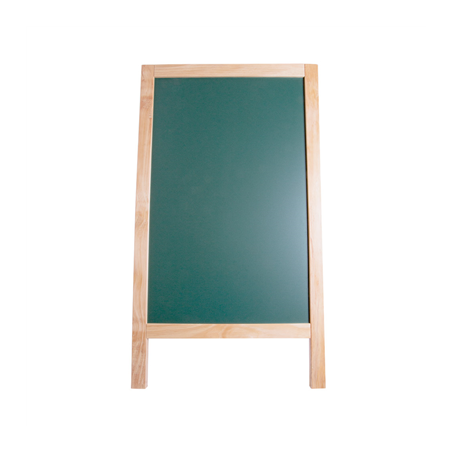 ARDOISE EN ANGLE 2 FACES  65x80x115 CM VERT BOIS (1 UNITÉ)