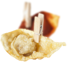 Image MINI PINCES 2,5 (h) CM NATUREL BOIS (100 UNITÉ) #1