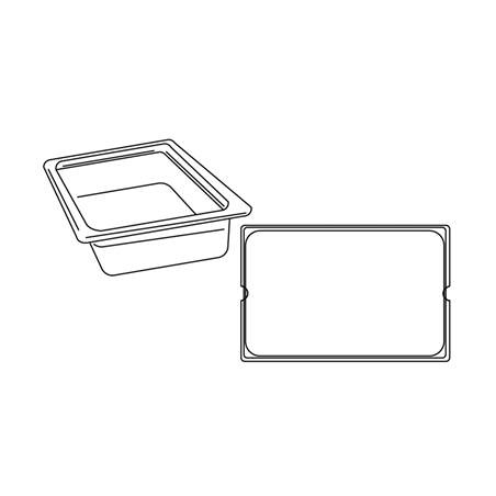 Image BAC GASTRONOME 1/1 7,7 L 53x32,5x6 CM ARGENTE INOX (1 UNITÉ) #1