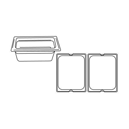 Image BAC GASTRONOME 1/2 5,6 L 32,5x26,5x10 CM ARGENTE INOX (1 UNITÉ) #1