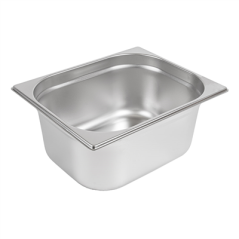 Image BAC GASTRONOME 1/2 8,4 L 32,5x26,5x15 CM ARGENTE INOX (1 UNITÉ) #1