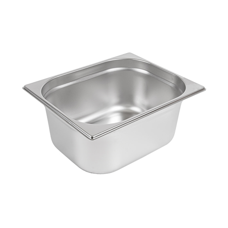 Image BAC GASTRONOME 1/2 8,4 L 32,5x26,5x15 CM ARGENTE INOX (1 UNITÉ) #1