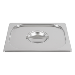 COUVERCLE 1/2 POUR RÉFÉRENCE 181.67/68  32,3x26,5 CM ARGENTE INOX (1 UNITÉ)