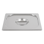 Image COUVERCLE 1/2 POUR RÉFÉRENCE 181.67/68  32,3x26,5 CM ARGENTE INOX (1 UNITÉ) #2