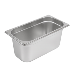 Image BAC GASTRONOME 1/3 4,9 L 32,5x17,5x15 CM ARGENTE INOX (1 UNITÉ) #1
